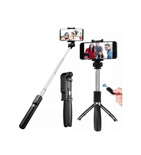 Pratik Bluetooth Selfie Çubuğu ve Tripod Telefon Tutucu, Kolay Kullanım