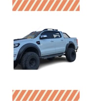 Ford Ranger 2013-2020 4'lü Mügen Tip Cam Rüzgarlığı