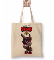 Brawl Stars Karanlık Mecha Crow Bez Çanta Uzun Saplı
