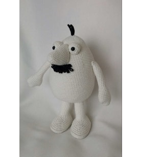 Beyaz Adam Amigurumi Organik Oyuncak