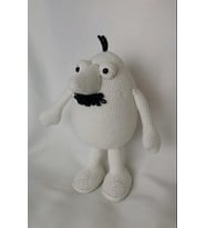 Beyaz Adam Amigurumi Organik Oyuncak