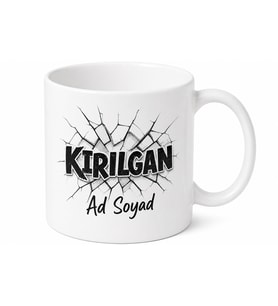 İsme Özel Kırılgan Yazılı Komik Kupa Bardak Esprili Hediye