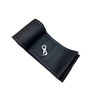 Opel Corsa D Uyumlu Dikmeli Direksiyon Kılıfı Soft Gri İpli ( 38×11CM )