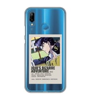 Huawei P20 Lite Uyumlu Jojo's Bizarre Adventure Desenli Şeffaf Telefon Kılıfı