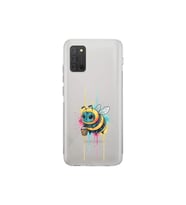 Samsung Galaxy A02s ile uyumlu Splash arı tasarımlı şeffaf silikon kılıf