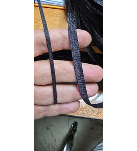 DÜZ İP PERDE 0.80 mm ANTRASİT RENK 300 Cm En 280 Cm Boy HAZIR YASSI KALIN ŞERİT İP PERDE