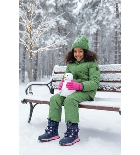 Ndrops YSEYL014 Kız Çocuk Kar Botu Lacivert - Pembe (Lacivert-Pembe)