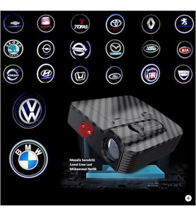 Kapı Altı Led Logo Mesafe Sensörlü Yeni Nesil