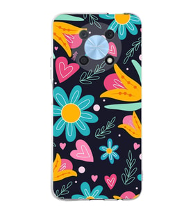PrintiFy Huawei Nova Y90 ile Uyumlu Retro Color 1  Kamera Korumalı Şeffaf  Kılıf