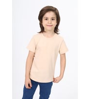 Toontoy Erkek Çocuk Baskılı Tişört (Bej)