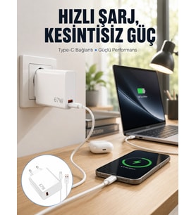 67w Type-c Turbo Şarj Cihazı – Aşırı Akım Ve Isı Koruması, Seyahat Uyumlu Yeni Nesil