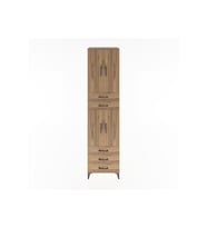 Hyperion Dolap 4 Raflı 5 Çekmeceli 4 Kapaklı 60x44x243 Çam-Çam