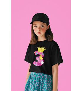 Peppa Pig 3 Yaş Baskılı Unisex Çizgi Film Çocuk Tişört (1-12 Yaş)