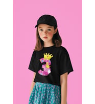 Peppa Pig 3 Yaş Baskılı Unisex Çizgi Film Çocuk Tişört (1-12 Yaş)