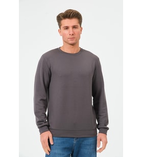 Erkek Oversize Bisiklet Yaka Sucuba Sweatshirt