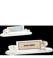 ODAK KUPA - Ahşap ve Cam Masa İsimlikleri - YZ-025 A - 10 cm