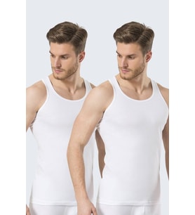 Türen Erkek Spor Atlet (2li Paket) (Beyaz)