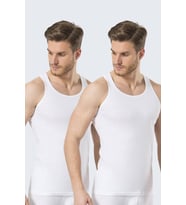 Türen Erkek Spor Atlet (2li Paket) (Beyaz)