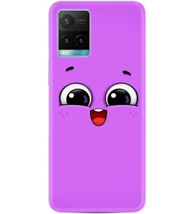 Vivo Y21s Kılıf Silikon Desen Purple Sweety 1717