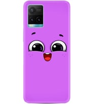Vivo Y21s Kılıf Silikon Desen Purple Sweety 1717