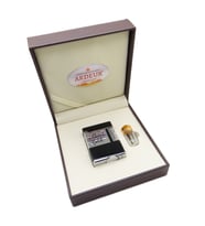 Ardeur® Heritage Siyah Krom Desen Oymalı İsme Özel Çakmak Hediyelik Çakmak