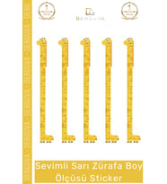 Özel Üretim İz Bırakmayan Çift Taraflı Bantlı Silinebilir Ev Sevimli Sarı Zürafa Boy Ölçüsü Sticker