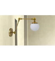 Mylights Akrobat Opal Camlı Okuma Lambası Duvar Aplik Eskitme