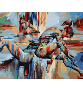 Tutku 8 Sayılarla Boyama Seti Canvas Kasnaklı 40 x 50 cm