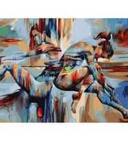 Tutku 8 Sayılarla Boyama Seti Canvas Kasnaklı 40 x 50 cm