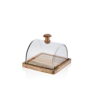 The Mia Madera Dikdörtgen Kek Saklama Fanusu 15x19x19 cm