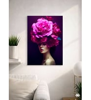 FLORAL WOMAN25  TASARIM MDF TABLO (27X18)