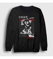 Presmono Unisex Siyah Toji Fushiguro Anime Jujutsu Kaisen Sweatshirt 425180tt