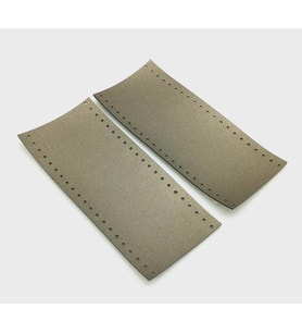 Angel Çanta Aksesuar Suni Deri Tutma Sapı Parlak Gri Simit Sap 17x7.5 Cm