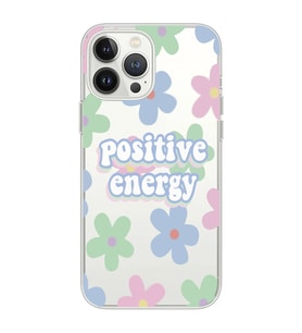 Iphone 12 Pro Uyumlu Positive Energy Tasarımlı Şeffaf Telefon Kılıfı