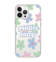 Iphone 12 Pro Uyumlu Positive Energy Tasarımlı Şeffaf Telefon Kılıfı