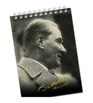 Gıpta 40 Yaprak A7 Atatürk Üstten Spiralli Karton Kapak Çizgili Bloknot 2615