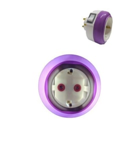 Renkli LED Gece Lambası, Anahtarlı ve Şık Tasarım (Krem)