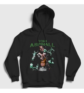 Presmono Unisex Siyah Tom Aspinall Ufc Mma Dövüş Sanatları Kapüşonlu Sweatshirt 504487tt