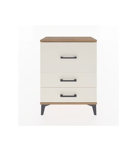 Arges Komodin 3 Çekmeceli 60x30x80 Çam-Aytaşı