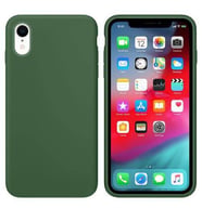 Apple iPhone XR İçi Kadife Silikon Kılıf Yeşil