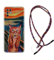 INFINIX Note 11 Pro Note 10 Hot 9 Play Kılıf Boyun Asklı Rasta Silikon Tablo Cat 1788