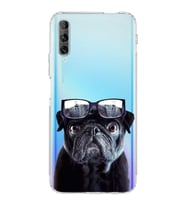 PrintiFy Huawei P Smart Pro ile Uyumlu Köpek 3 Kamera Korumalı Şeffaf Kılıf