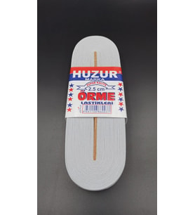 BEYAZ - 2.5CM PAÇA LASTİK GENİŞ 10MT. (5690)