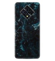 INFINIX Zero 8 Kılıf Resimli Silikon Kılıf Blue Mix Mermer 1377