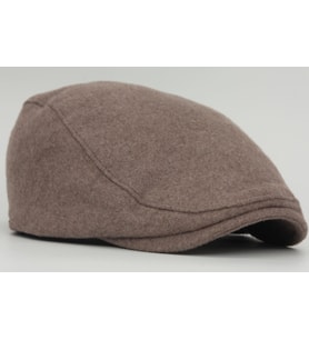Erkek Yün Flat Cap Kasket Peaky Blinders Şapka (Açık Bej)