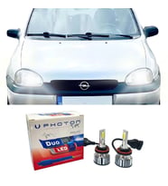 Opel Corsa B Led Xenon Uzun + Kısa Far Ampulü H4 Duo Yeni Seri Beyaz 1993-2000