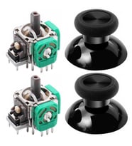XBOX ONE Analog Motor ve Topuz Seti 2+2 XBOX ONE Kol Analog Tamir Seti Yedek Parça (Yeşil)