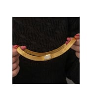 Gümüş Gold Zirkon Taşlı Trabzon Hasır Kadın Kolye CSR2181329