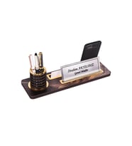 AMAZON DESENLİ EKONOMİK EL YAPIMI ALTIN SET MASA İSİMLİK LOGOLU