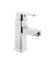 Tema Kare Slim Tek Gövde Sabit Lavabo Bataryası Musluk Krom